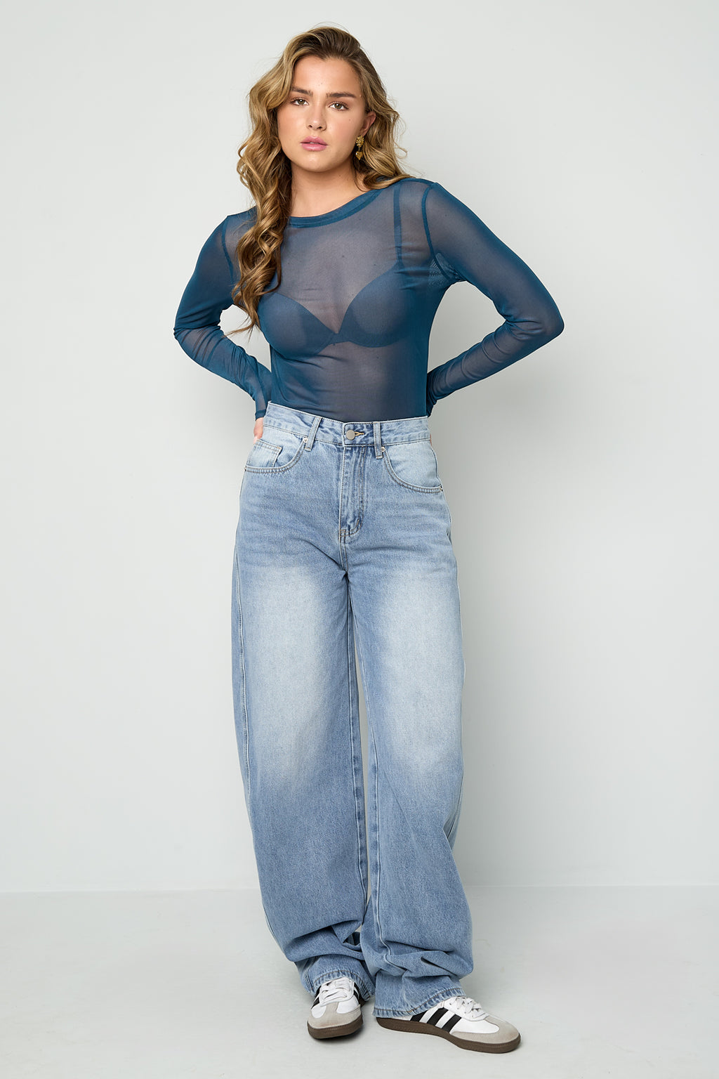 Mesh Longsleeve Top