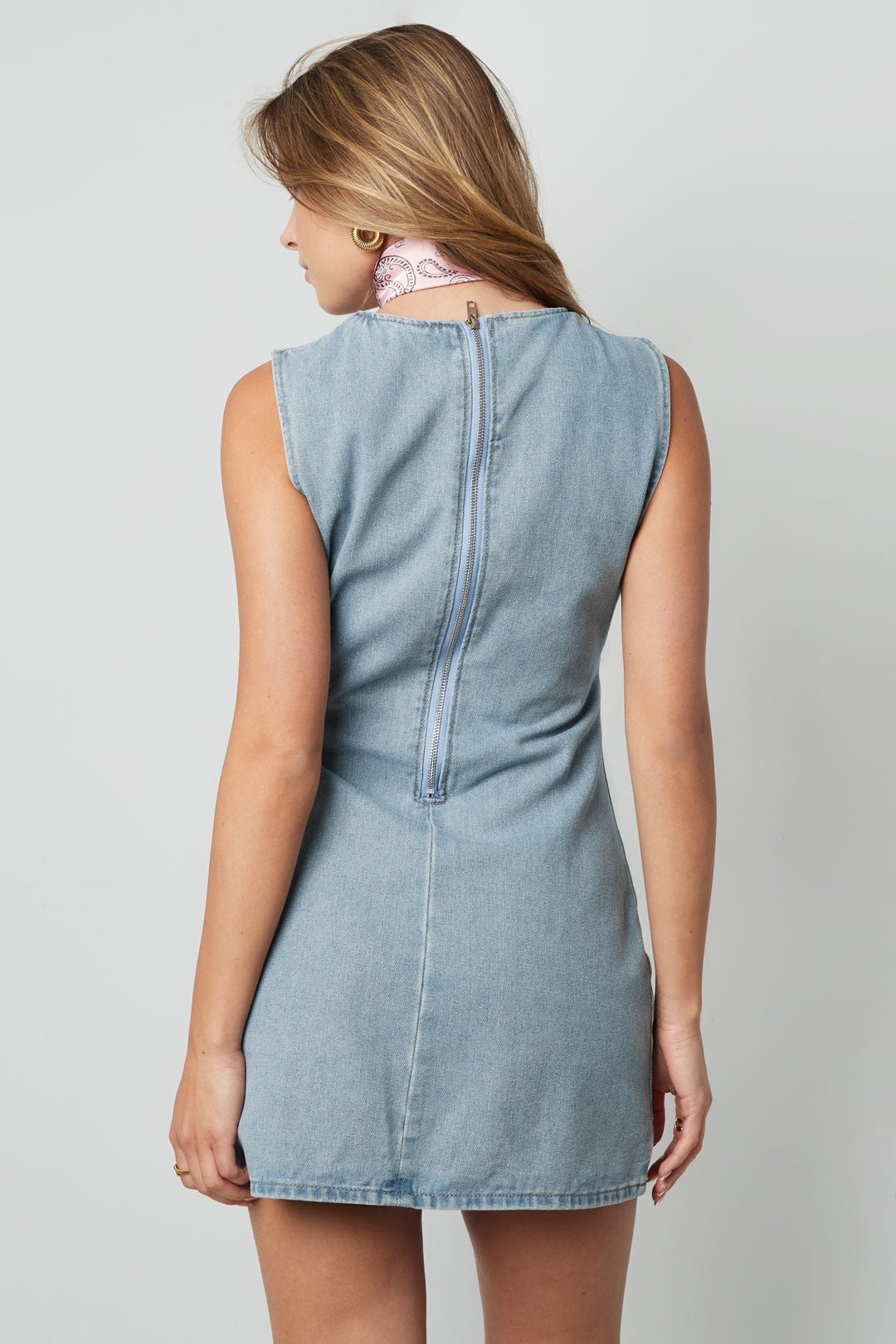 Cotton Women's Mini Dress Sleeveless Bodycon
