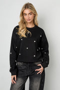 Sweater with studs