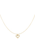 Rhinestone heart necklace