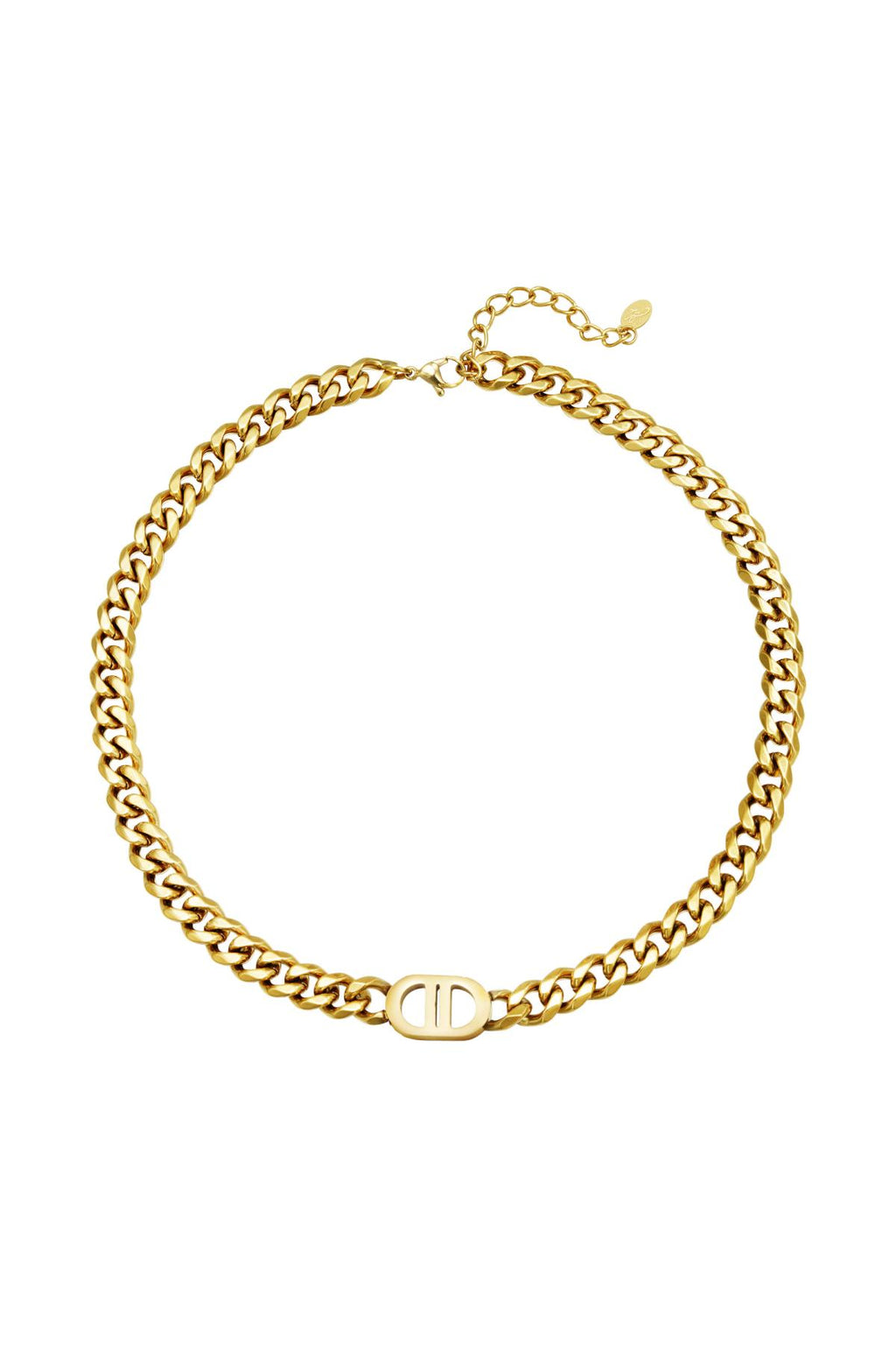 Necklace The Good Life Gold Color Stainless Steel