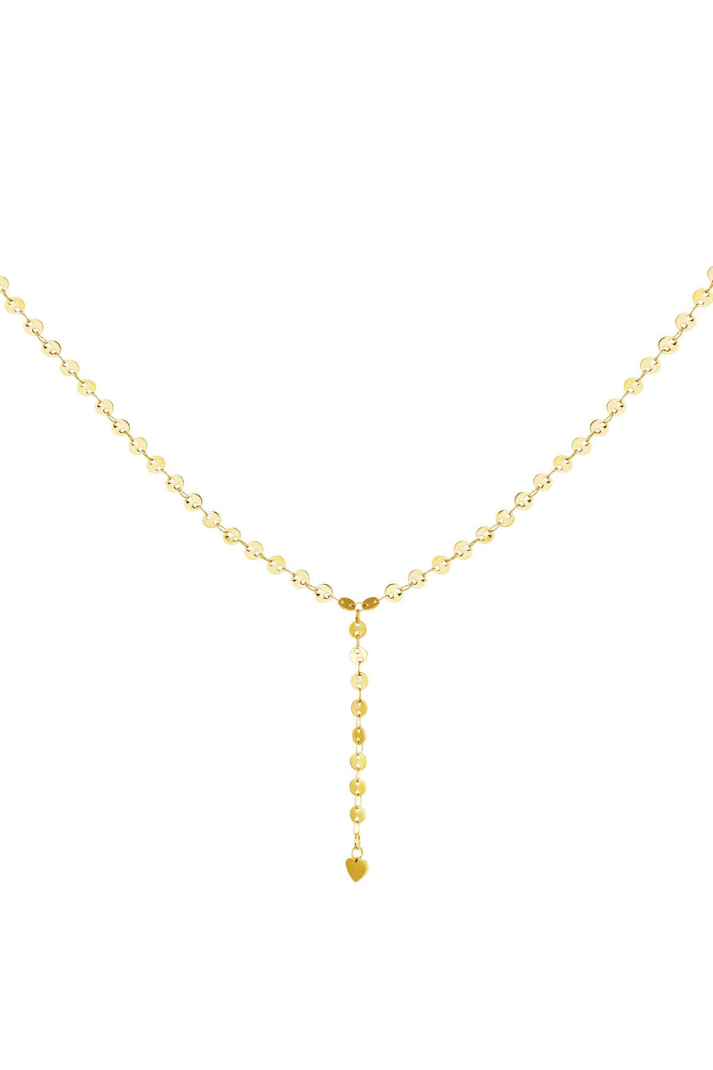 stainless steel y-chain necklace