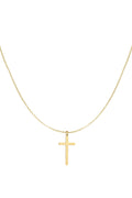 Necklace cross charm - Silver Color color