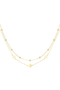 necklace double clover/balls