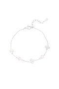 bracelet pearl and clover