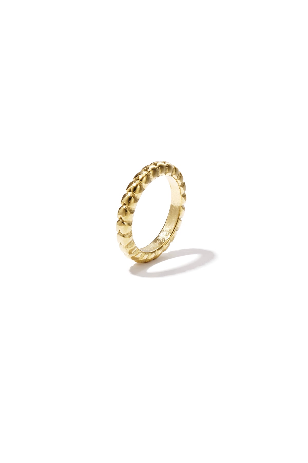 Repeating heart ring