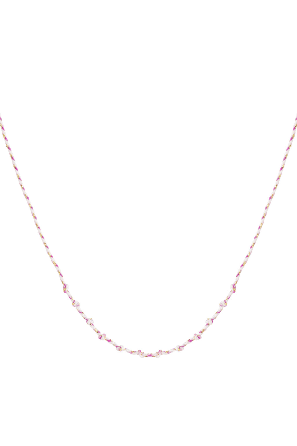 Cotton swirl necklace DIY