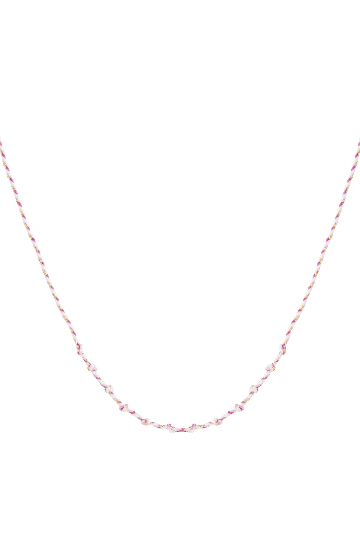 Cotton swirl necklace DIY