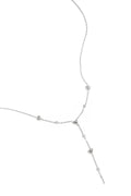 Y-line necklace with filled hearts