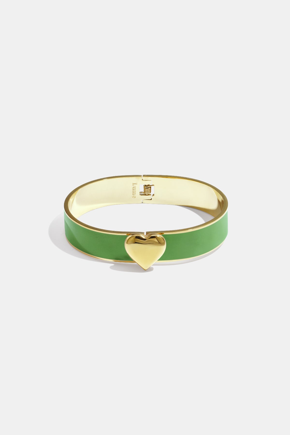 Bracelet in various colours with heart detail - 1.3 cm