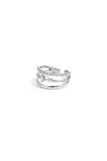 3-layer ring with stones