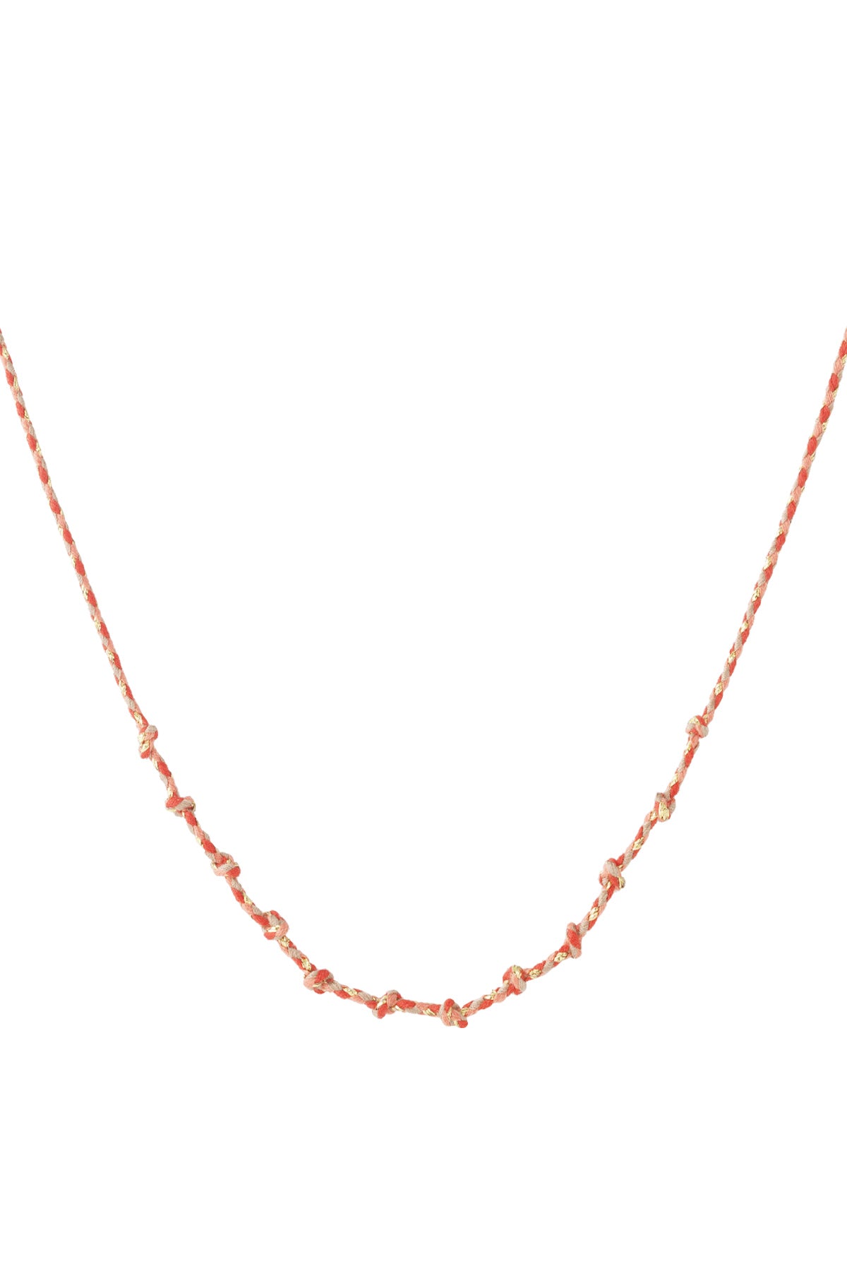 Cotton swirl necklace DIY