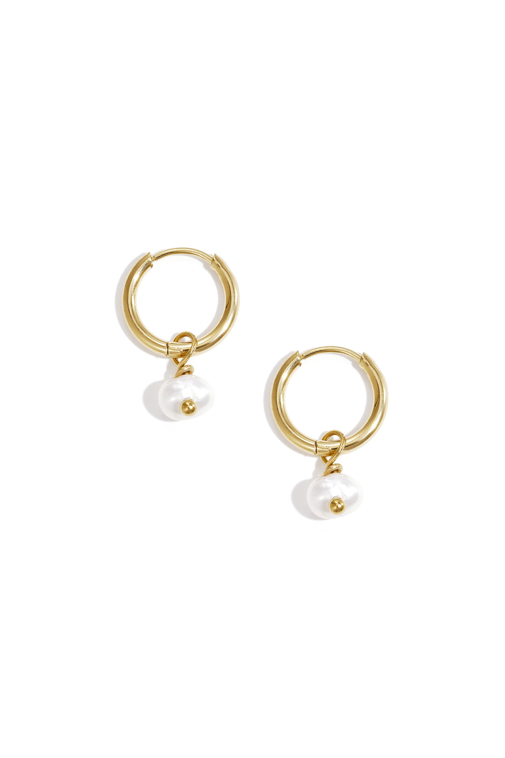 Earrings Pearl Of The Sea Grey Stainless Steel