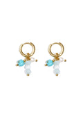 Earrings with hanging beads
