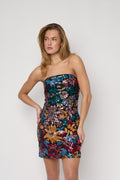 Tropical Night Strapless Dress