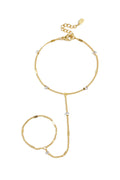 Hand chain with stones