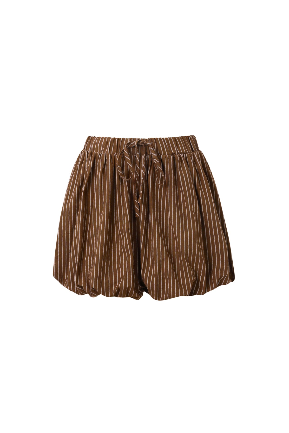 Woven Cotton Women's Shorts Casual Stripes